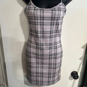 4/$16 Popular 21 Plaid Spaghetti Strap Dress